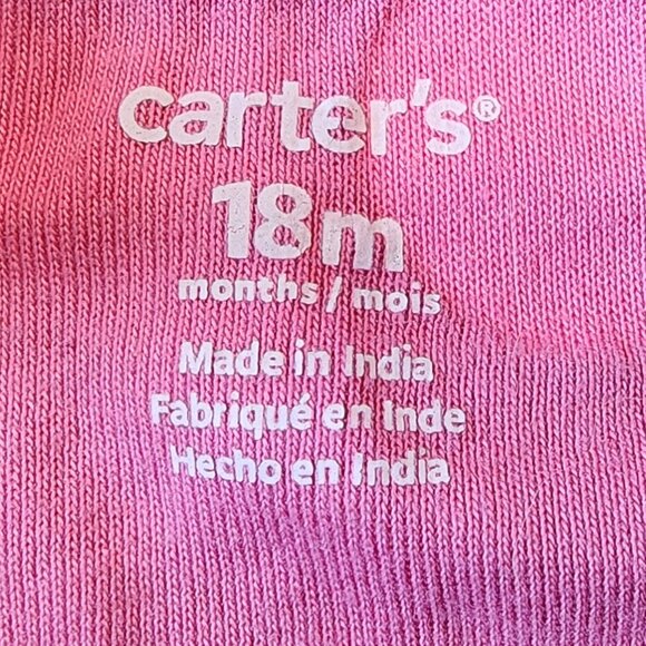 Carter's Baby Girl Polka Dot Crab Embroidered Romper Size 18 Months - Picture 5 of 5